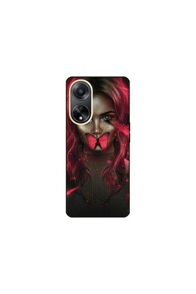 Atlas Προσαρμοσμένη θήκη OPPO A17, Butterfly Mouth #2, πολύχρωμη, S1D1M0352
