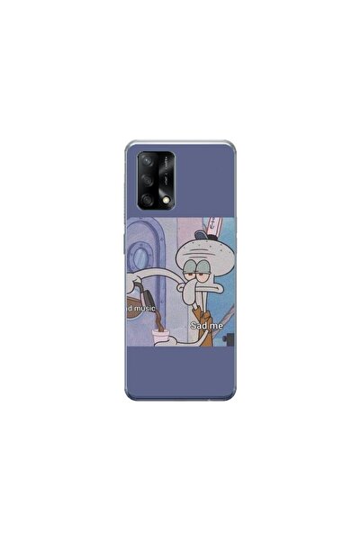 Atlas Husa personalizata si Folie de Silicon OPPO A74 5G, Squidward #1, multi...