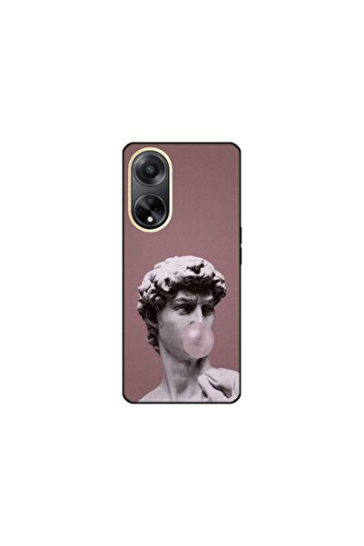 Atlas Husa personalizata si Folie de Silicon OPPO A58, Bubble Gum Statue, multicolor, S1D1M0317