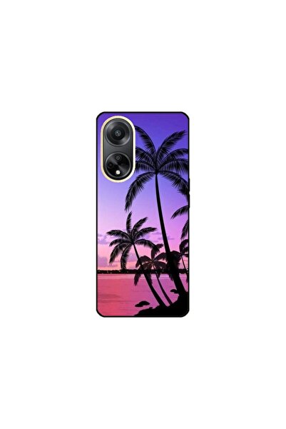Atlas Husa personalizata si Folie de Silicon OPPO A17, Beach View #2, multico...