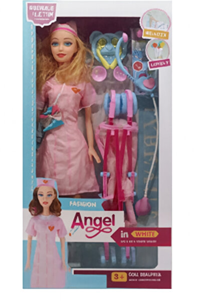 rexa مجموعة دمية الممرضة الملائكية مع الملحقات