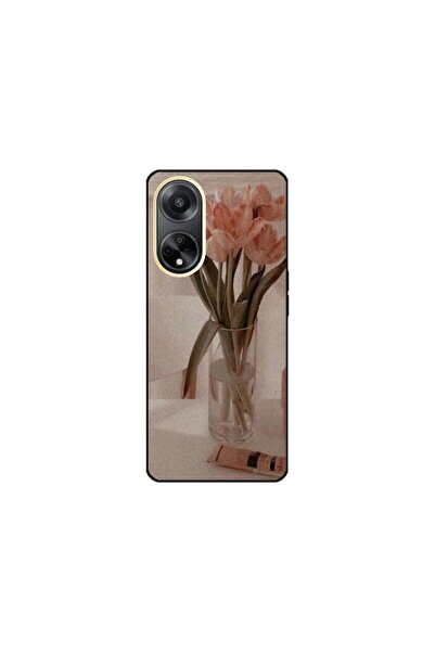 Atlas Husa personalizata si Folie de Silicon OPPO A17, Flowers #14, multicolo...