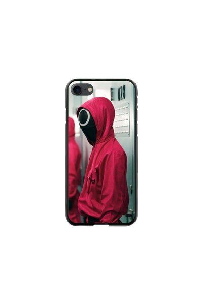 Atlas Husa personalizata si Folie de Silicon pentru Apple iPhone SE 2020, Squ...
