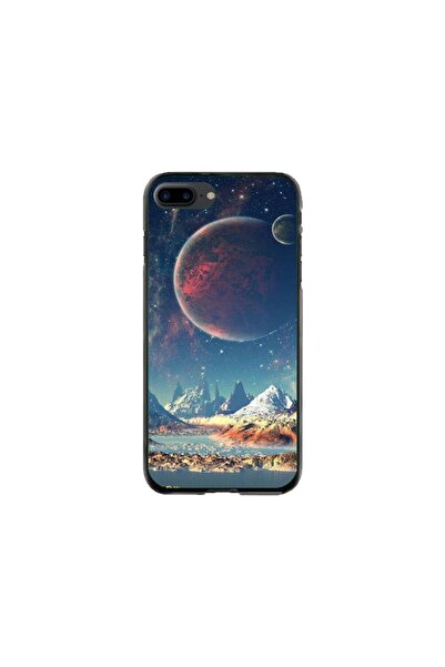 Atlas Husa personalizata si Folie de Silicon Apple iPhone 8 Plus, Alien Plane...