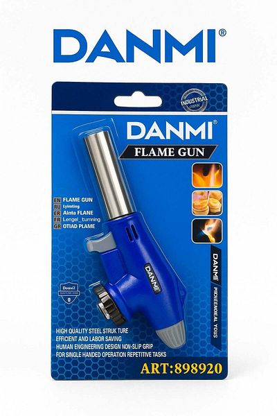 DANMI Handheld Gas Torch (Flame Gun) from – Stainless Steel Tip – Blue Color