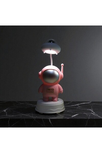 Kuzey Tacı Astronot Tasarımlı LED Gece Lambası - Uzay Temalı Masa Lambası Vip