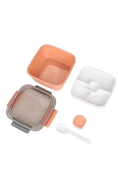 rexa Lunch Box Square – Push and Pull Grey/White