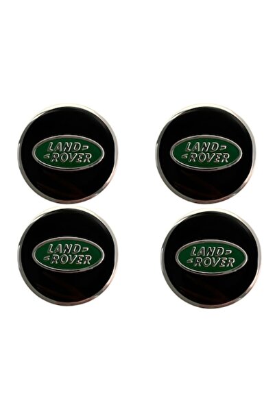 Land Rover Set 4 capace jante LAND ROVER, RANGE ROVER negru/verde cu margine ...