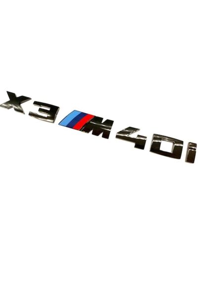 MAF Έμβλημα πίσω πορτμπαγκάζ BMW X3M40i Μαύρο
