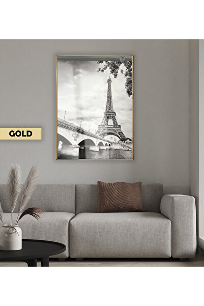 Harika bir ev HARIKABIREV | MODELUL TURNUL EIFFEL NEGRU ȘI ALB -2 | TABLOU DI...