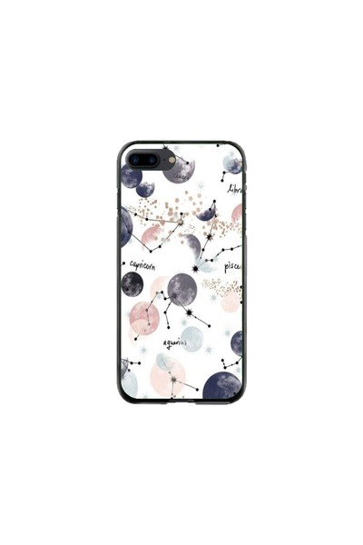 Atlas Husa personalizata si Folie de Silicon Apple iPhone 7 Plus, Abstract #6...