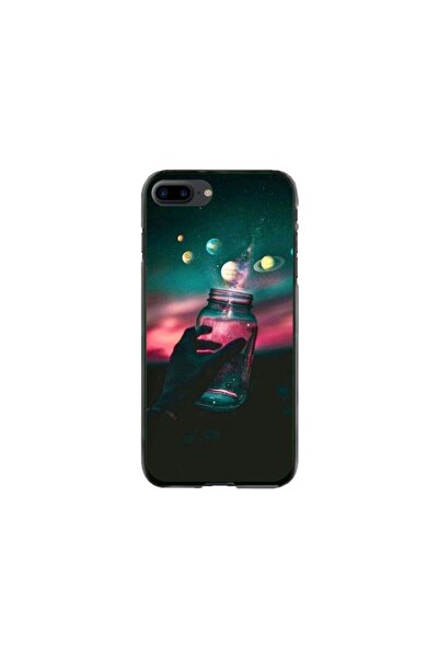 Atlas Husa personalizata si Folie de Silicon pentru Apple iPhone 7 Plus, Colo...