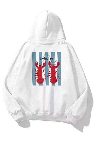 weywot Unisex You Are My Lobster Sweatshirt White