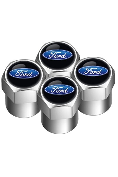 Ford Set 4 capace supape din aluminiu pentru Focus Fiesta EcoSport Escort Silver