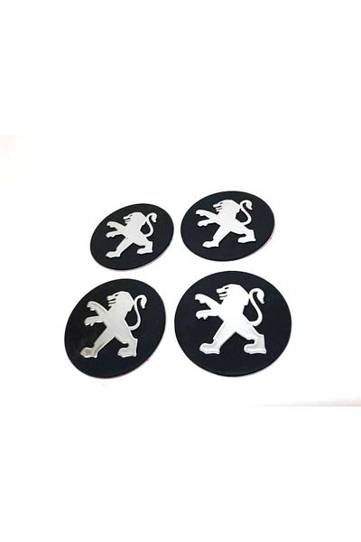 PBauto Set autocolante capace metalice PBauto, pentru Peugeot, 4 bucati