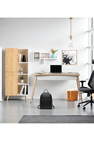 FLORADESİGN Logo Tex Çalışma Masası Takımı – Bilgisayar Masası, Kitaplık, Meş...