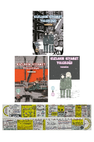 Komik Şeyler Kızların Kıyamet Yolculuğu 1&2 + 3&4 + 5&6. Ciltler Manga Seti +...