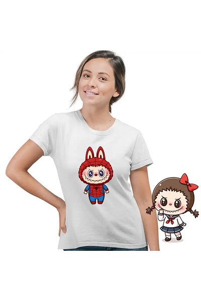 OEM Women's T-shirt Labubu Spiderman
