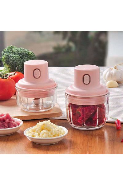 OEM Portable Electric Chopper KB010, 250ml, 45W, USB, Stainless Steel Blades, Mini Food Processor
