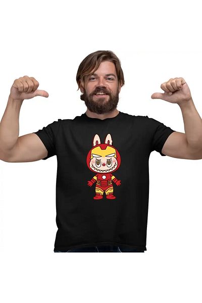 OEM Men's T-shirt Labubu Iron Man