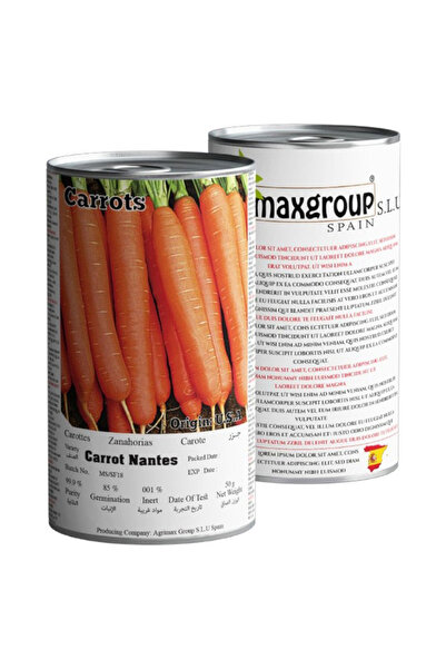 agrimax بذور جزر نانت عالية الجودة (صنع في إسبانيا)