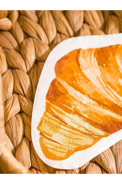 LC Waikiki Lcw Croissant Patterned Paper Napkins 20 Pack (W5)