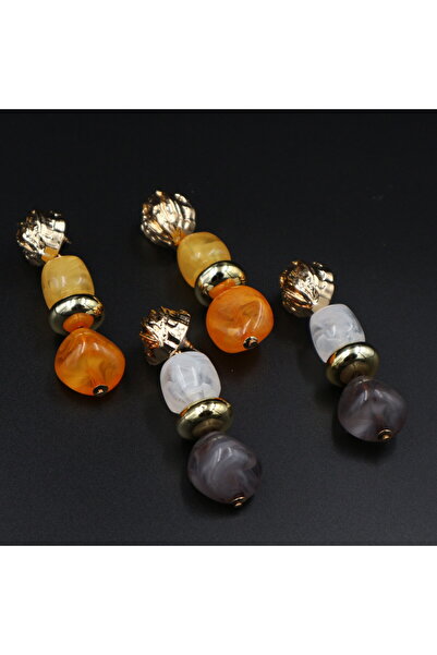 Retrovy Store Contrast Piece Earrings