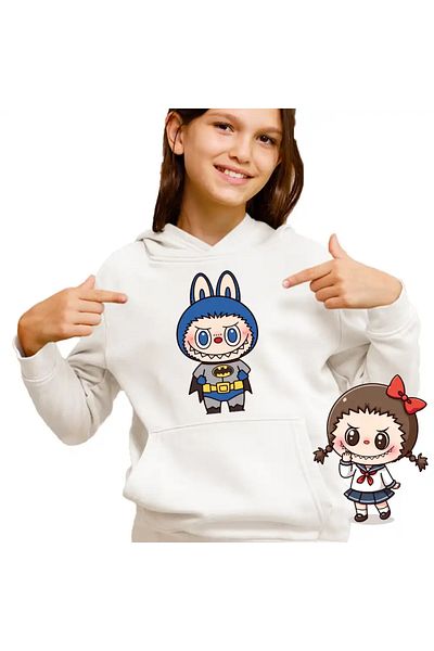 OEM Labubu Batman Kids Girls Sweatshirt