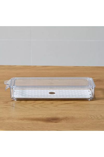 Home Box Sistematico Stackable Fridge Organizer with Drainage Tray - 1900 ml