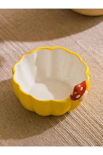 LC Waikiki Lcw Mushroom Patterned Ceramic Bowl 15 cm (W5)