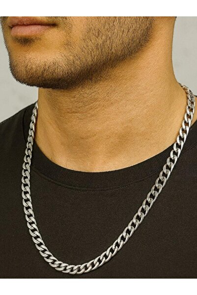 Merand Modern Tasarım Paslanmaz Çelik Zincir Kolye – Erkek Aksesuar