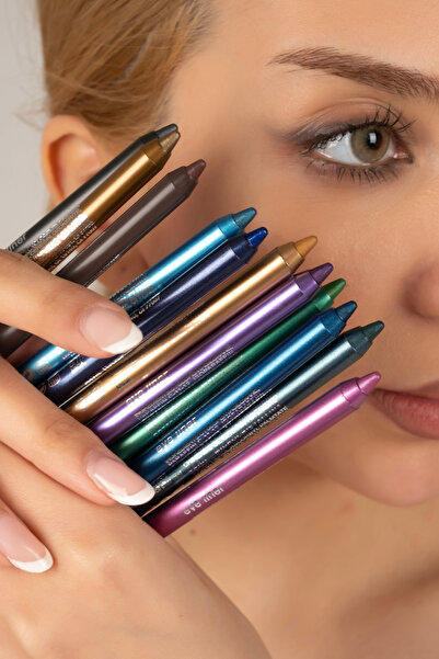 Mardinal 12 Renkli Neon Yağlı Göz Kalemi Seti