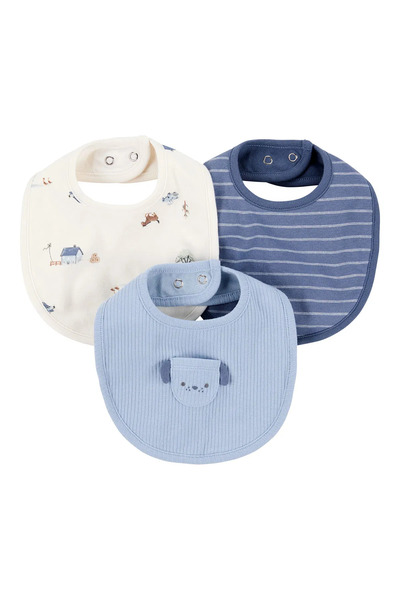 Carter's Baby Boy Blue Bib Set