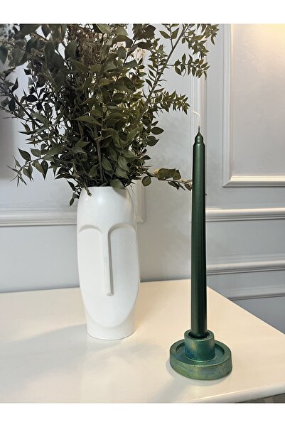 Verda Desing Dekoratif Metalik Zümrüt YeşiliAlçı-Beton Tasarım Yuvarlak Desen...