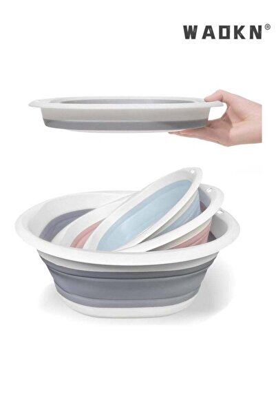 Generic WAOKN Collapsible Wash Basin, Plastic+TPR Buckets, Portable and Space...