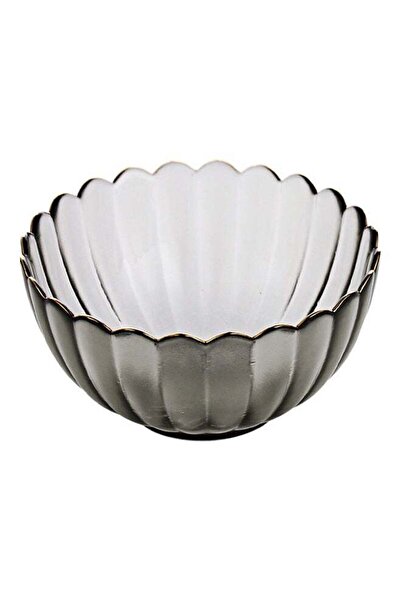 Generic Nordic Modern Design Phnom Penh Glass Bowl Grey 11.6x11.6x6.5cm