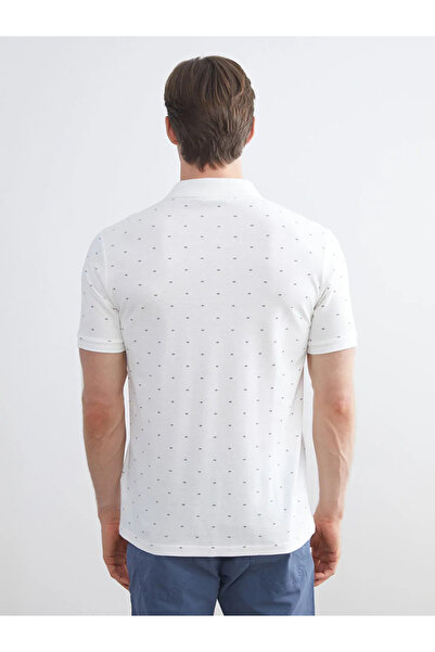 LC Waikiki Lcwaikiki Classicecru Polo Neck Patterned Pique Men's T-Shirt