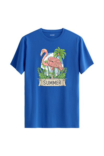 Colermi تي شيرت بتصميم فلامينجو الصيفي