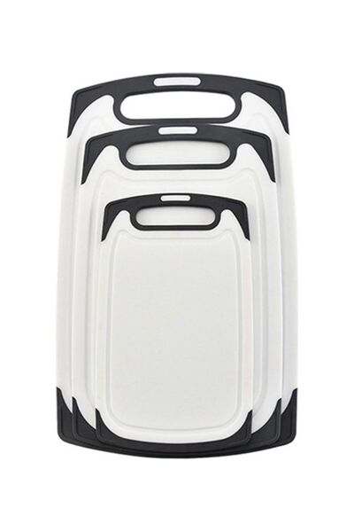 Generic 3-Piece Cutting Board Set White/Black