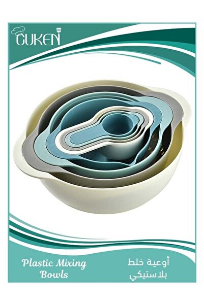 Generic 8 Pack Plastic Mixing Bowls Set, Nesting Bowls in Various Sizes for F...