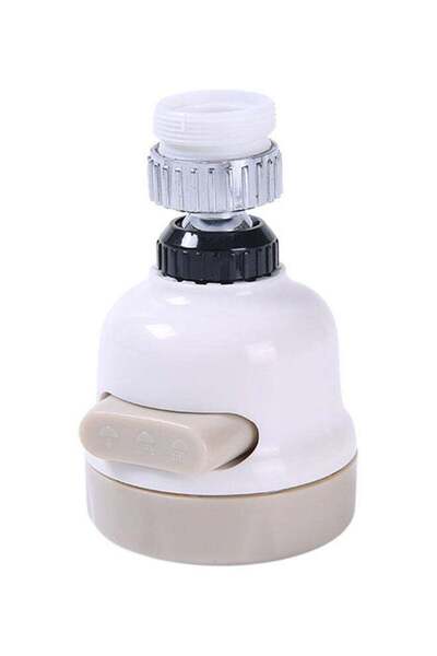 Generic حنفية مطبخ موفرة للمياه مزودة بمهوية، لون أبيض، 9×5.5×5.5 سم