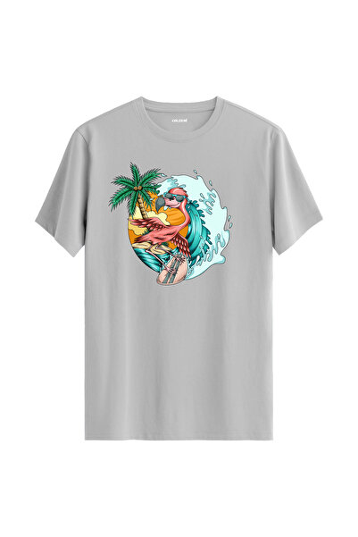 Colermi تي شيرت ركوب الأمواج على الأمواج فلامينجو