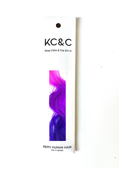 keep calm & Clip Em In - Purple Ombre Hair Highlights Luxury Remy Clip-in Ext...