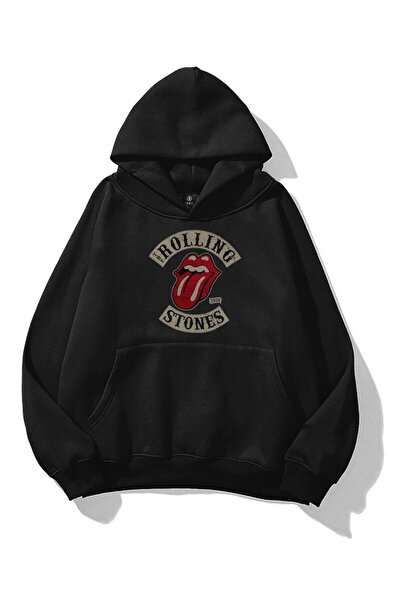 Tarzsokak Hanorac unisex Rolling Stones 1978 negru