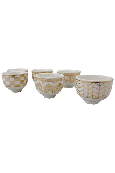Generic Set of 6 5CM x 6CM Porcelain Moroccan Style Colorful Tea Cup Set in W...