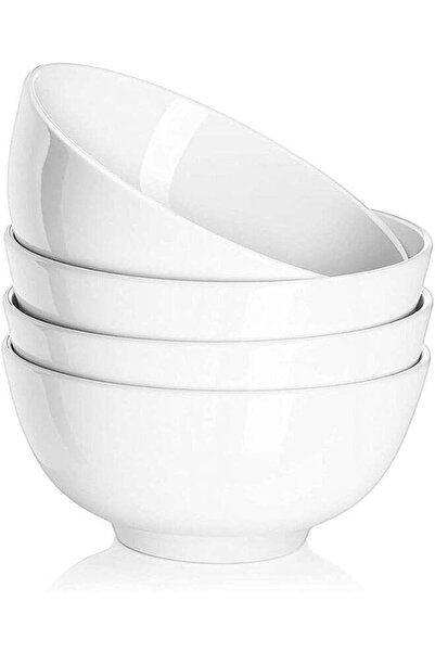 Generic LENND 4PCS Small Cereal and Soup Bowls, Sturdy Porcelain Bowl, Dishwa...