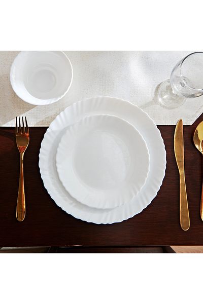 Home Box 12-Piece Opalware Dinner Set - Serves 4