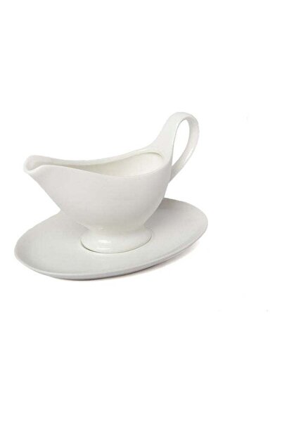 Generic Sauce Bowl With a Plate White 2x14.5x22.5cm