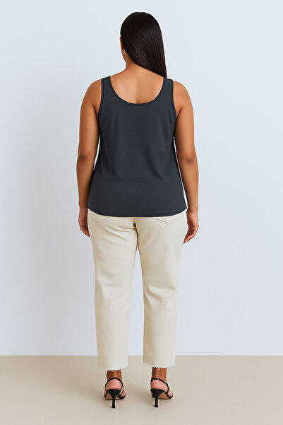 EFFE 3 Pieces A-Line Plus Size Cotton Thick Strap Tank Top T-Shirt