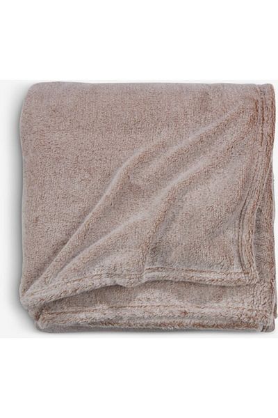 OEM Set of 2 fleece blankets KRATTFIOL 200x220 brown